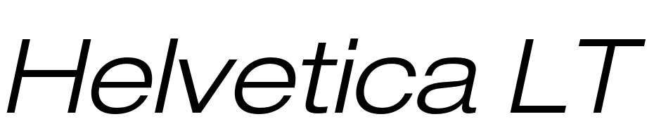 Helvetica LT 43 Light Extended Oblique cкачати шрифт безкоштовно